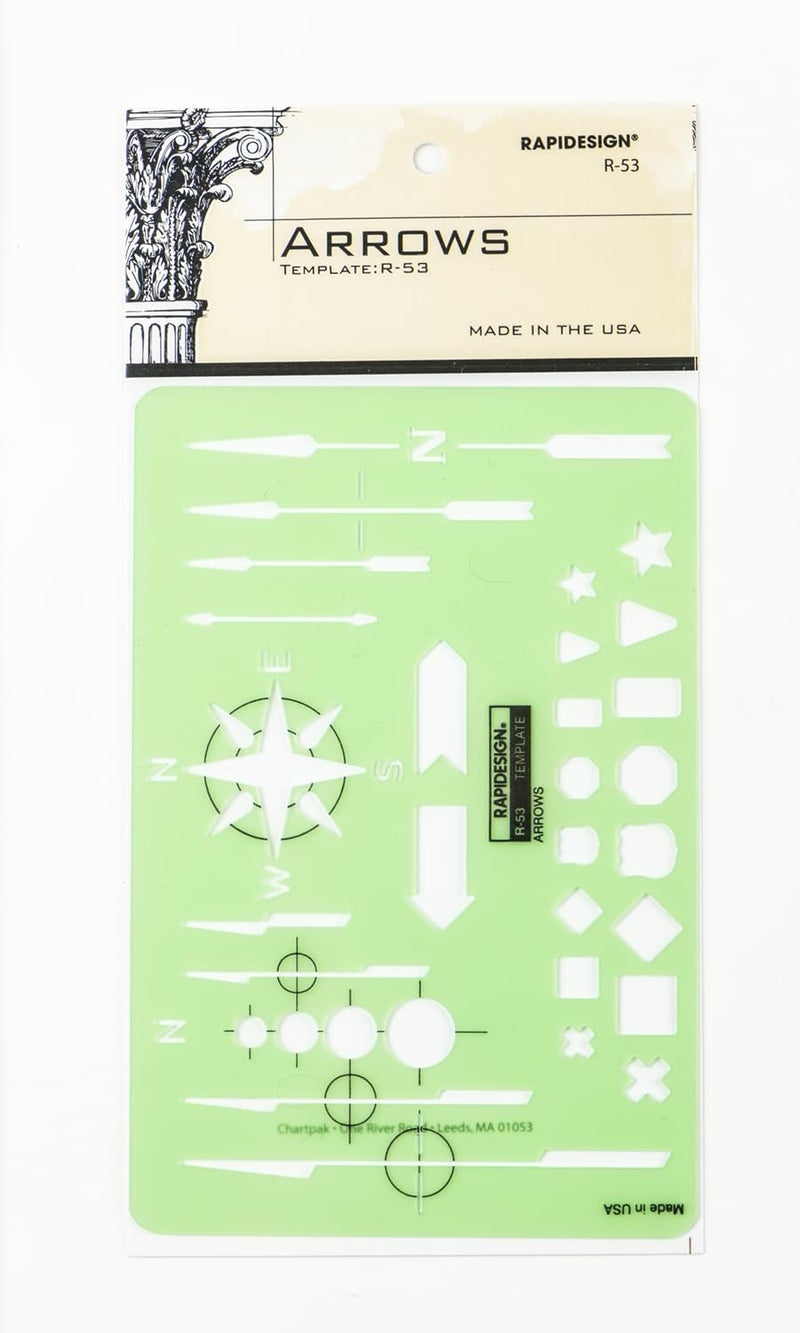 Rapidesign Arrows Template, 1 Each (R53)